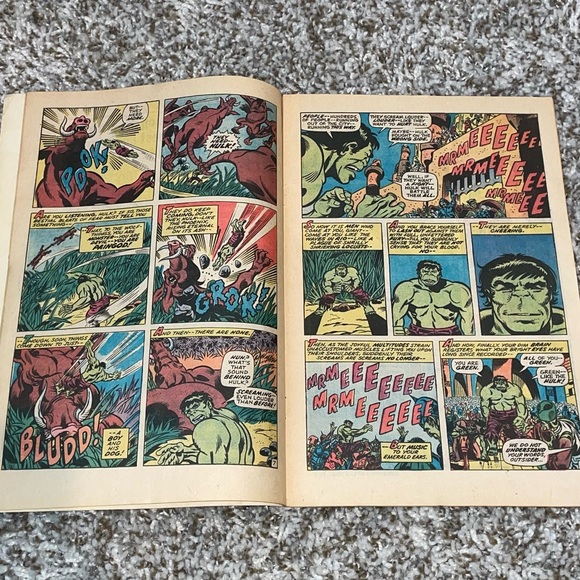 VINTAGE 1971 MARVEL THE INCREDIBLE HULK 1st App Jarella Bronze Age Comic #140 - Picture 8 of 9